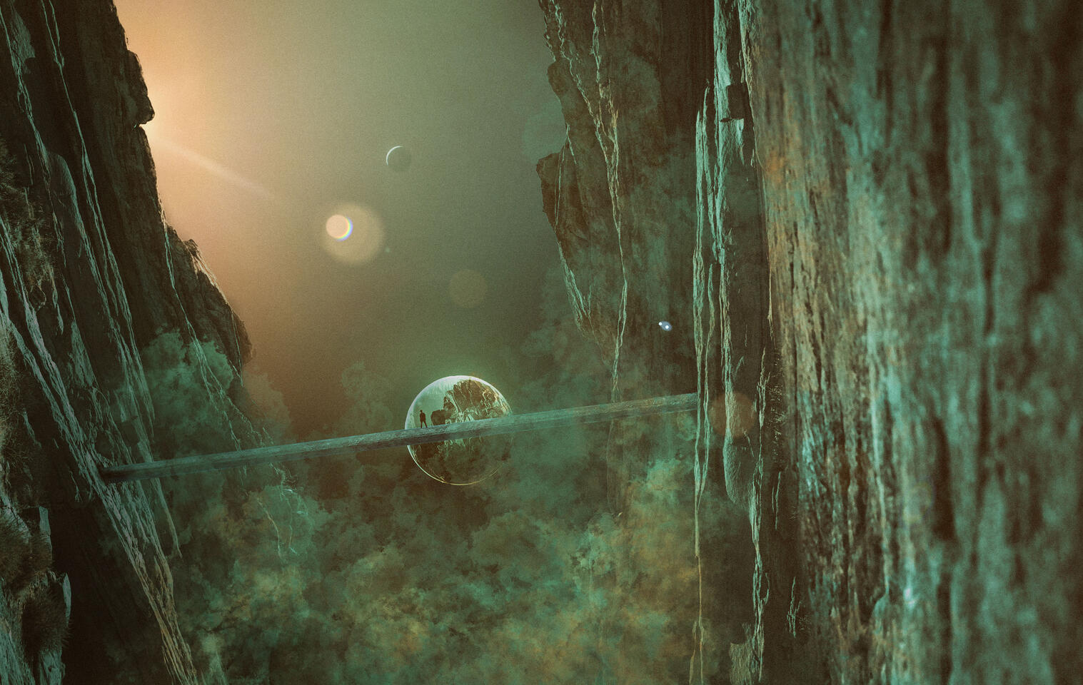 Composition with low level of details.